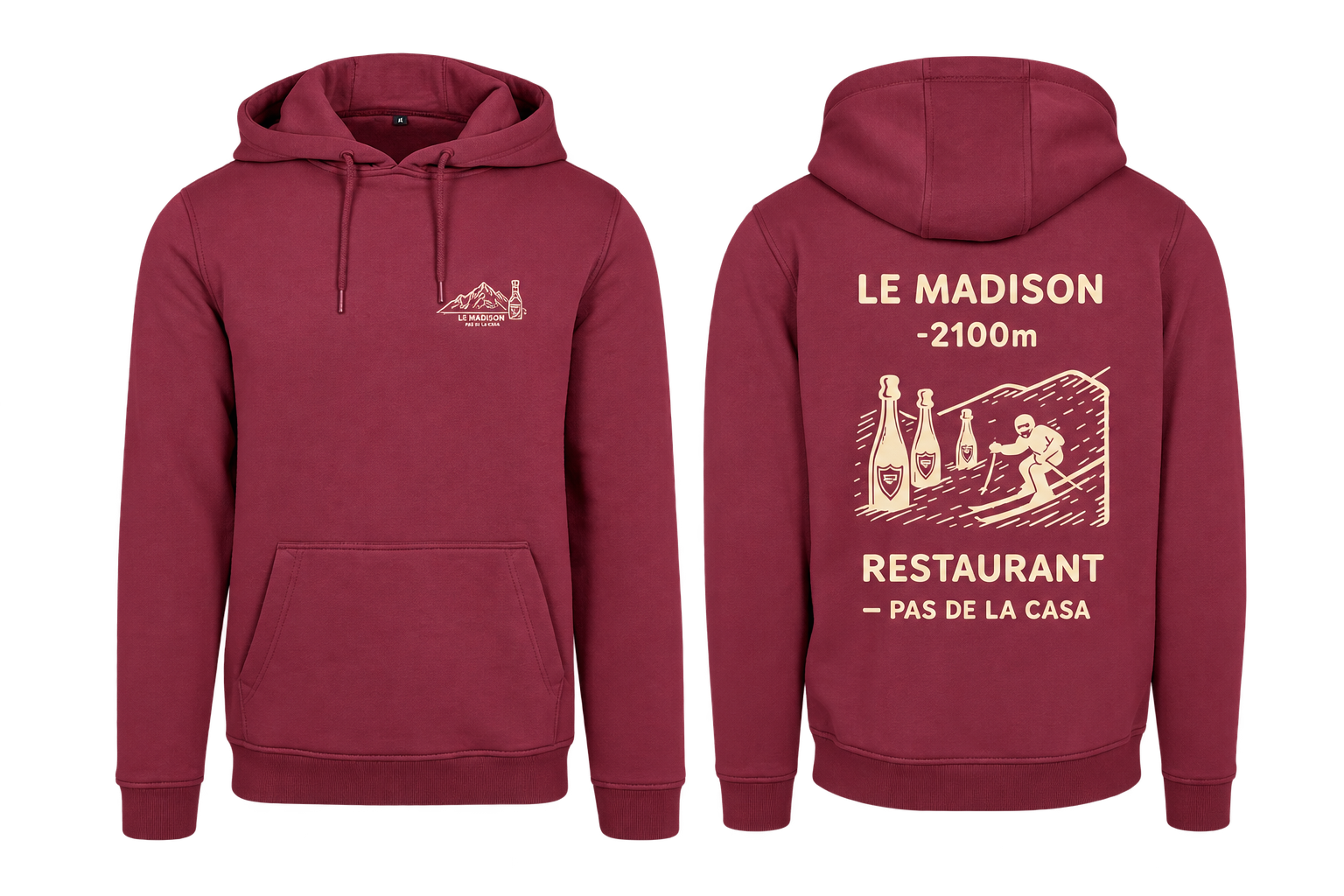Le Madison — Pull bordeaux